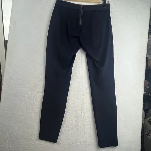 J. Crew Navy Blue Pixie Leggings Pants Women Size 8 Back Zipper Back Seam 31090 - Picture 5 of 15